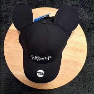 NWT Disney Adult “Mickey” baseball cap with mouse ears.  Adjustable strap.